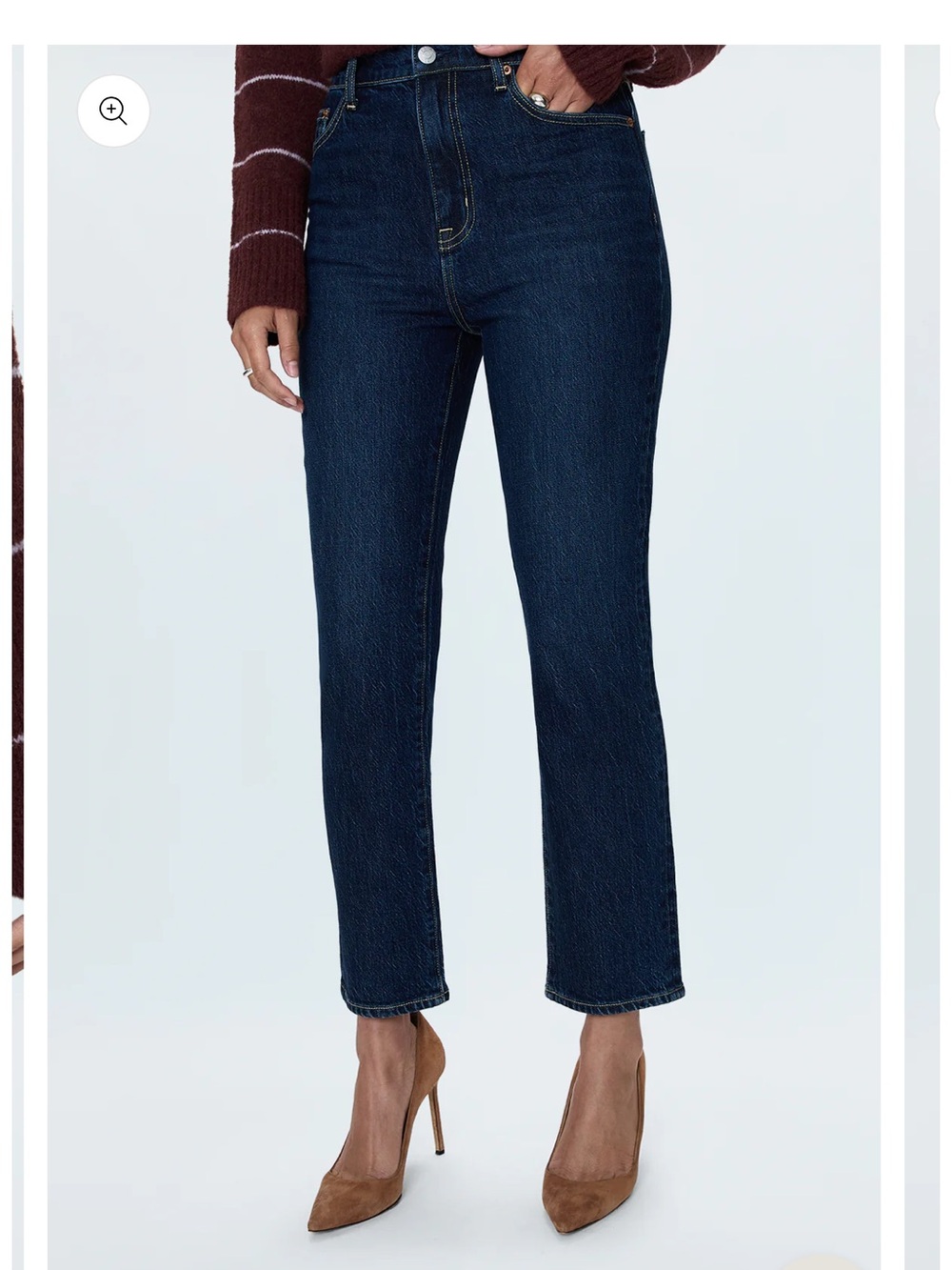Pistola Bri High Rise Slim Straight Jean in Focus Dark Denim Wash NWOT